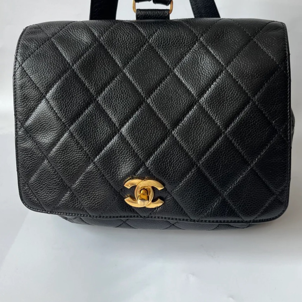 Chanel Black Quilted Leather Bag